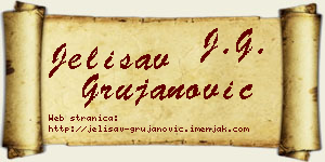 Jelisav Grujanović vizit kartica
